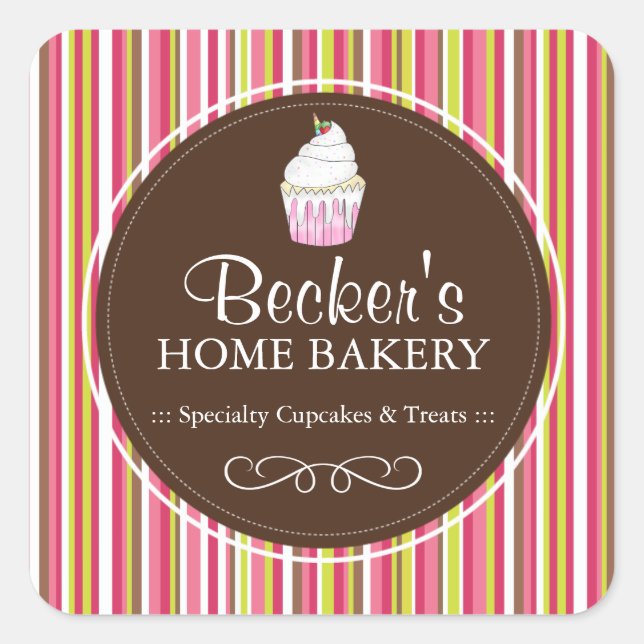 Fun Bakery Packaging Pegatinas (Anverso)