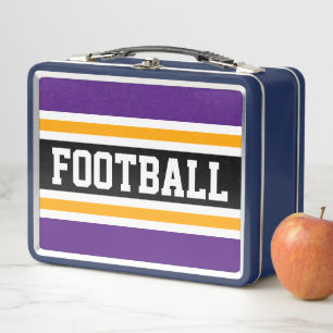 Fun Black Royal Purple Yellow FOOTBALL Strips