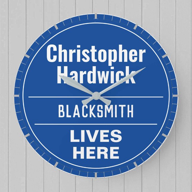 Fun Blacksmith Wall Plaque Estilo reloj grande (Subido por el creador)