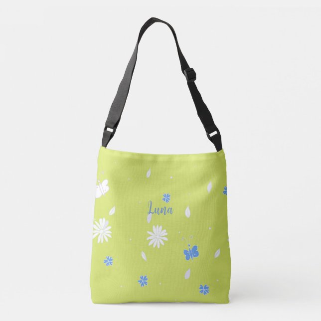 Fun Bonito moderno Primavera Lime 6 Bolsa de cuerp (Reverso)