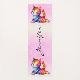 Fun Cat Yoga Mat