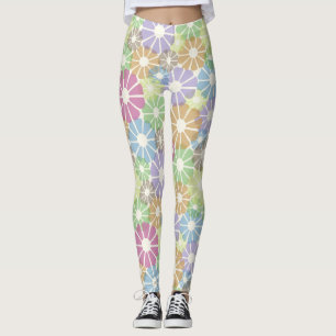 Fun Colorful Floral Leggings