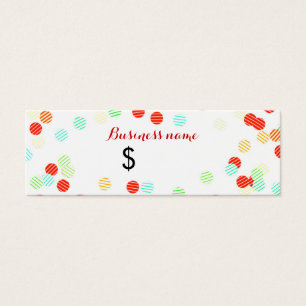 Fun Colorous Sprinkles Price Tag