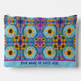 Fun Daisy Personalizado de patrón floral Bolsa cos