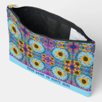 Fun Daisy Personalizado de patrón floral Bolsa cos