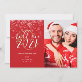 Fun De Feliz Navidad En Foto De Año Nuevo