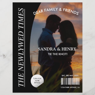 Fun Facts del programa de boda de un periódico