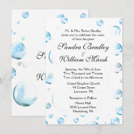 Fun Fantasy Bubbles Invitación a la boda