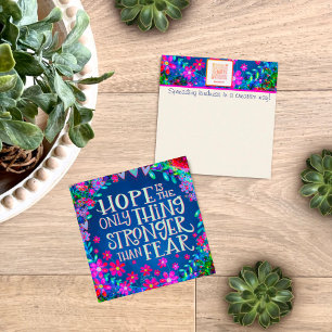 Fun Floral Hope Inspiradoras tarjetas de bondad