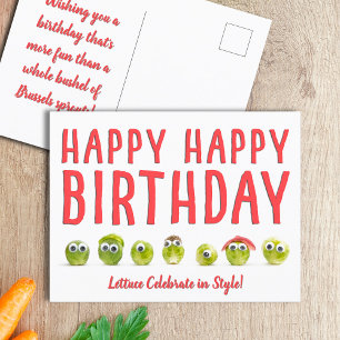 Fun food card tarjeta de cumpleaños pun divertida 