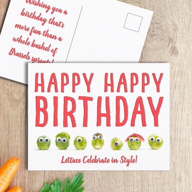 Fun food card tarjeta de cumpleaños pun divertida  (Subido por el creador)