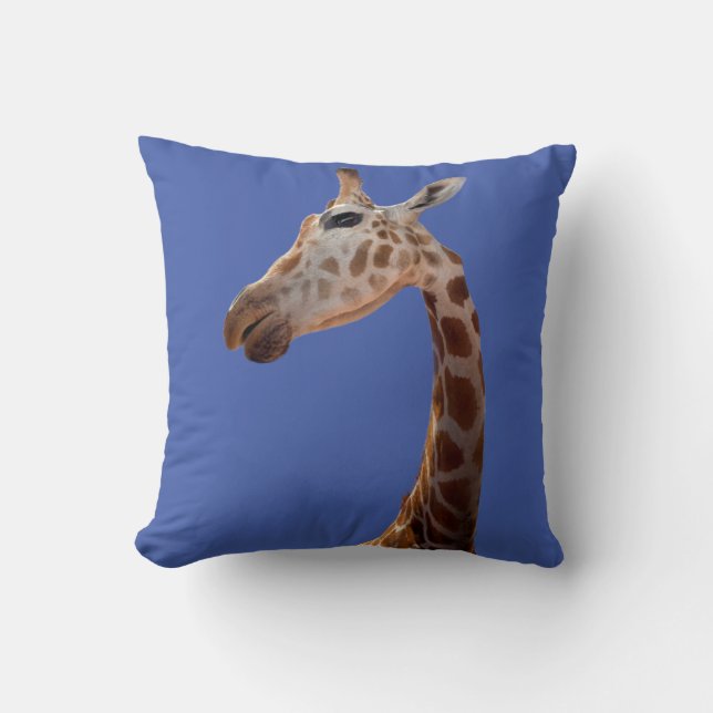 Fun Giraffe, Cojín decorativo fotográfico (Anverso)