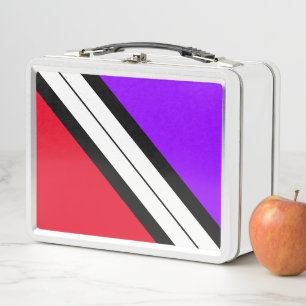 Fun Guay Brillante Red Purple Black Carreras Rayas