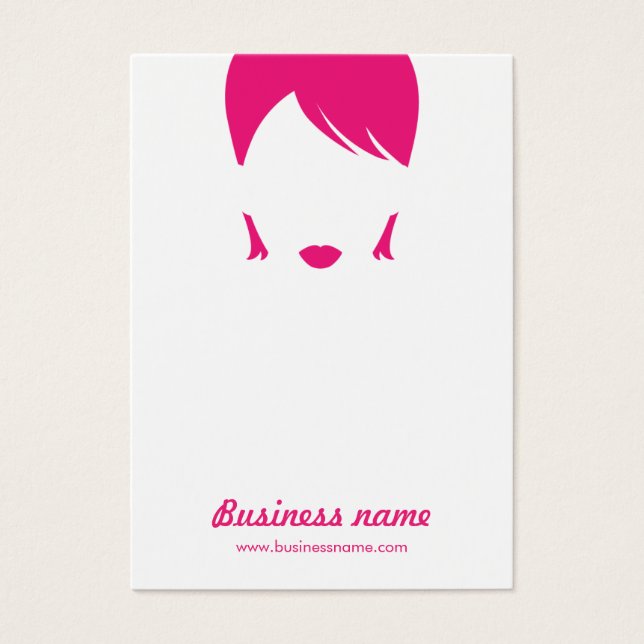 Fun Guay Pink White Face Face Cards (Frente)