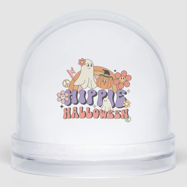 Fun Halloween Designs Hippie Halloween Retro (Anverso)