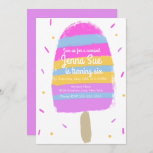 Fun Ice Cream Hand Drake Fiesta Painterly Cumpleañ