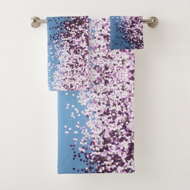 Fun Lavender Confetti en azul (In situ)