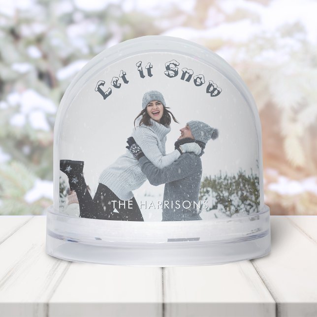 Fun Let it Snow Photo Snow Globe (Subido por el creador)