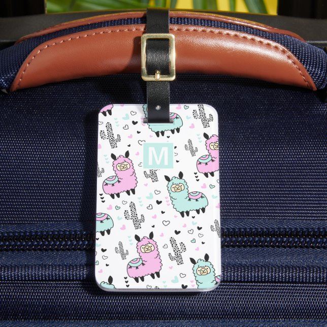 Fun Llama Niños Viajes Etiqueta de equipaje (Anverso In situ 2)