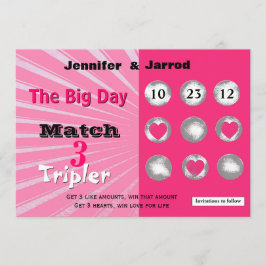 Fun Lotto Scratch Off Boda Invitación