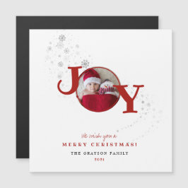 Fun Merry Christmas Joy Photo Holiday Card Magner