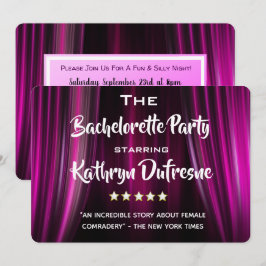 Fun Movie Parody Bachelorette Party Invitación