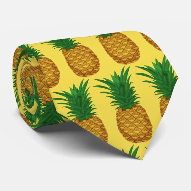 Fun Patrón de piña corbata de fruta (Enrollado)