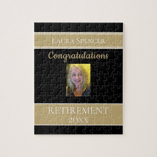 Fun Photo Retirement congrada el rompecabezas (Vertical)
