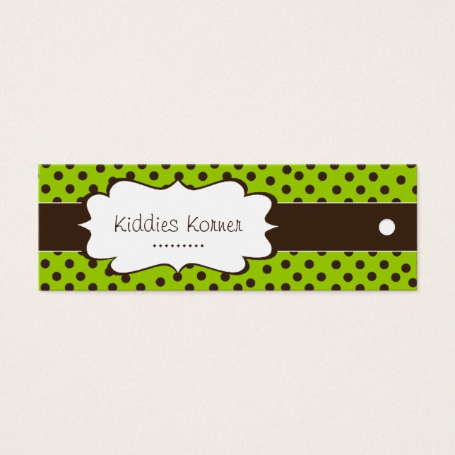 Fun Polk a Dot Hang Tags (Frente)