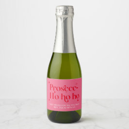 Fun Prosecco Navidades Personalizados Etiqueta de