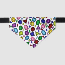 Fun Royal Rainbow Gemstones and Jewelry Pattern