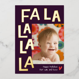 Fun Song Relieve metalizado Festividad Tarjeta fot