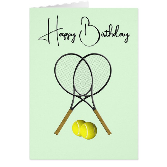 Fun Spin on Opponents Tennis Birthday  (Frente)