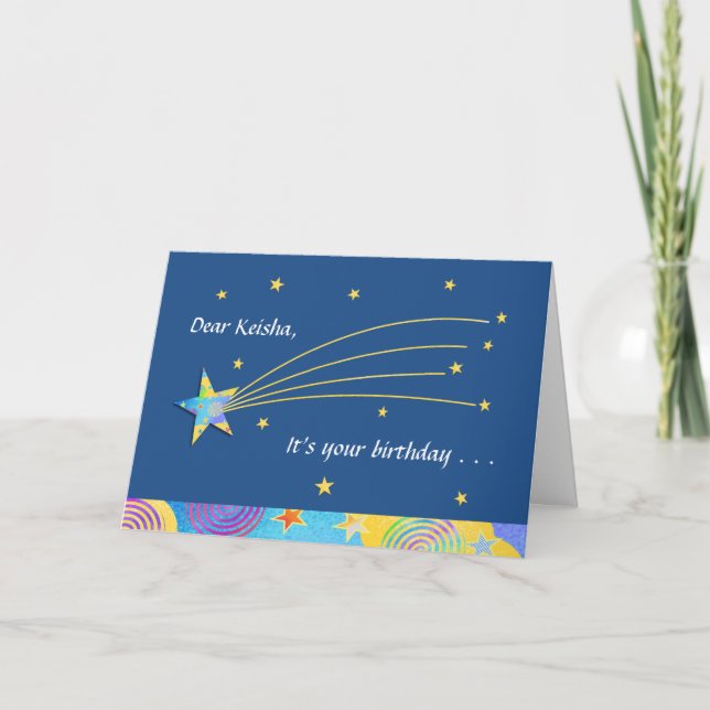 Fun Starry es tu tarjeta de felicitación de cumple (Anverso)