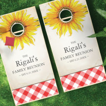 Fun Sunflower & Gingham Family Reunion