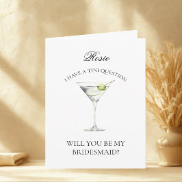 Fun Trendy Martini Serás Mi Tarjeta Para La Mujer