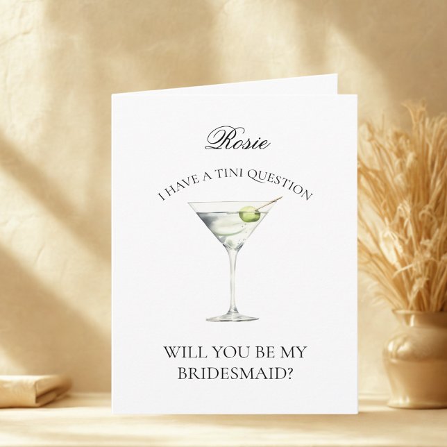 Fun Trendy Martini Serás Mi Tarjeta Para La Mujer (Subido por el creador)