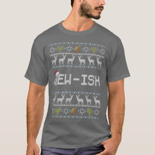 Fun Ugly Hanukkah Sweater jewish santa hat Merry C