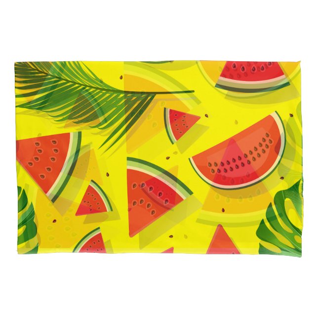 Fun Watermellow almohada funda vigas de sol (Anverso)