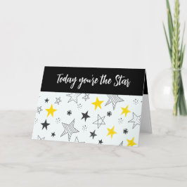 Fun Whimsical Stars agrega un nombre a la tarjeta 