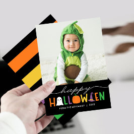 Fun y Festividad de Halloween - Tarjeta fotográfic