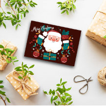 Fun y juego de la tarjeta de felicitación navideña