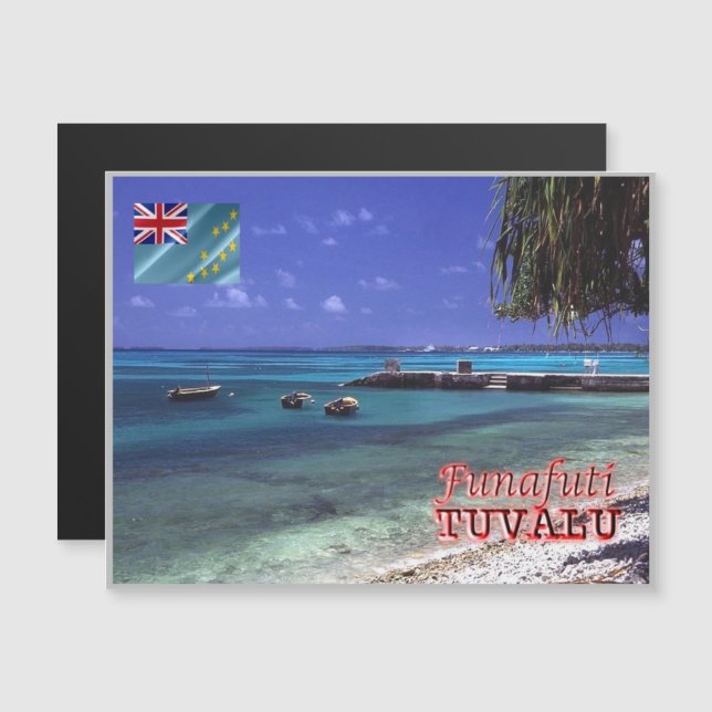 Funafuti - Tuvalu - Vistas al mar - (Anverso/Reverso)