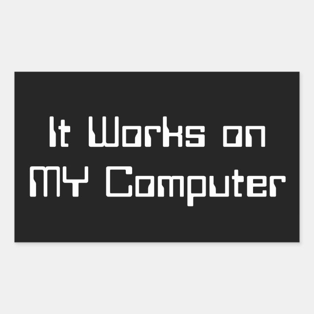 Funciona en el arte Pegatina de MI computadora (Anverso)