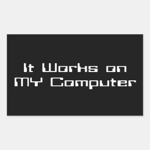 Funciona en el arte Pegatina de MI computadora
