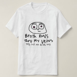 Funcionamientos del caldo a través de mi camiseta