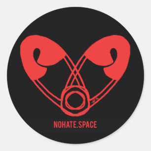 Funcionario ningunos pegatinas del espacio del