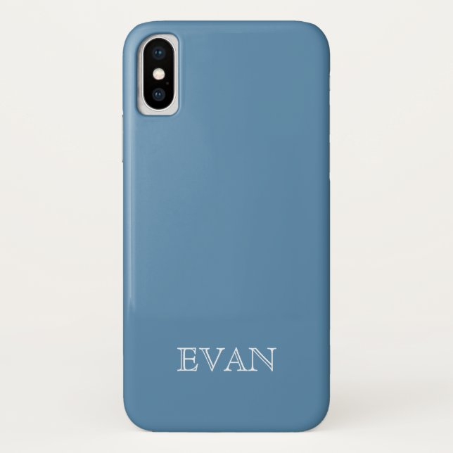 Funda AIR FORCE BLUE Solid Background para iPhone  (Reverso)
