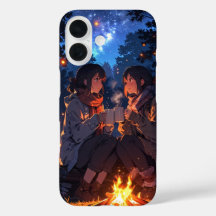 Funda Anime iPhone 16 - Diseño de manga Cute y Gua