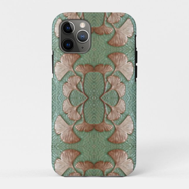Funda Apple iPhone 11Pro con hojas de gingko (Reverso)
